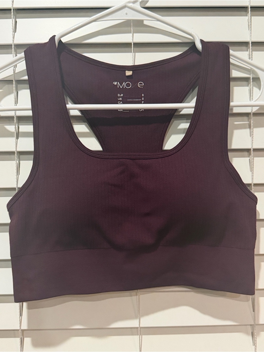 H&M Ribbed Racerback Bralette/Sports Bra - Picture 1 of 3